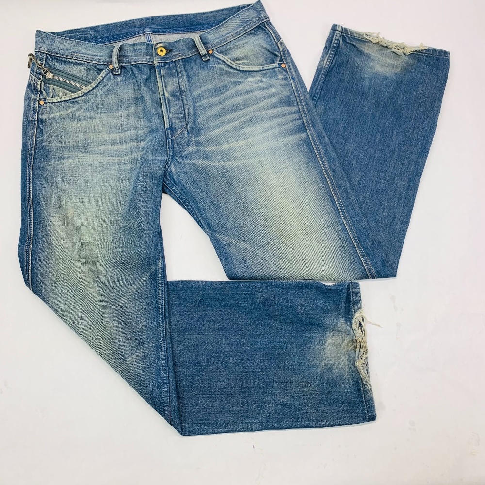 Diesel Industry Mens Jeans 33 Blue Zigby Straight